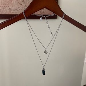 CharmingCharlie layered necklace matching earrings